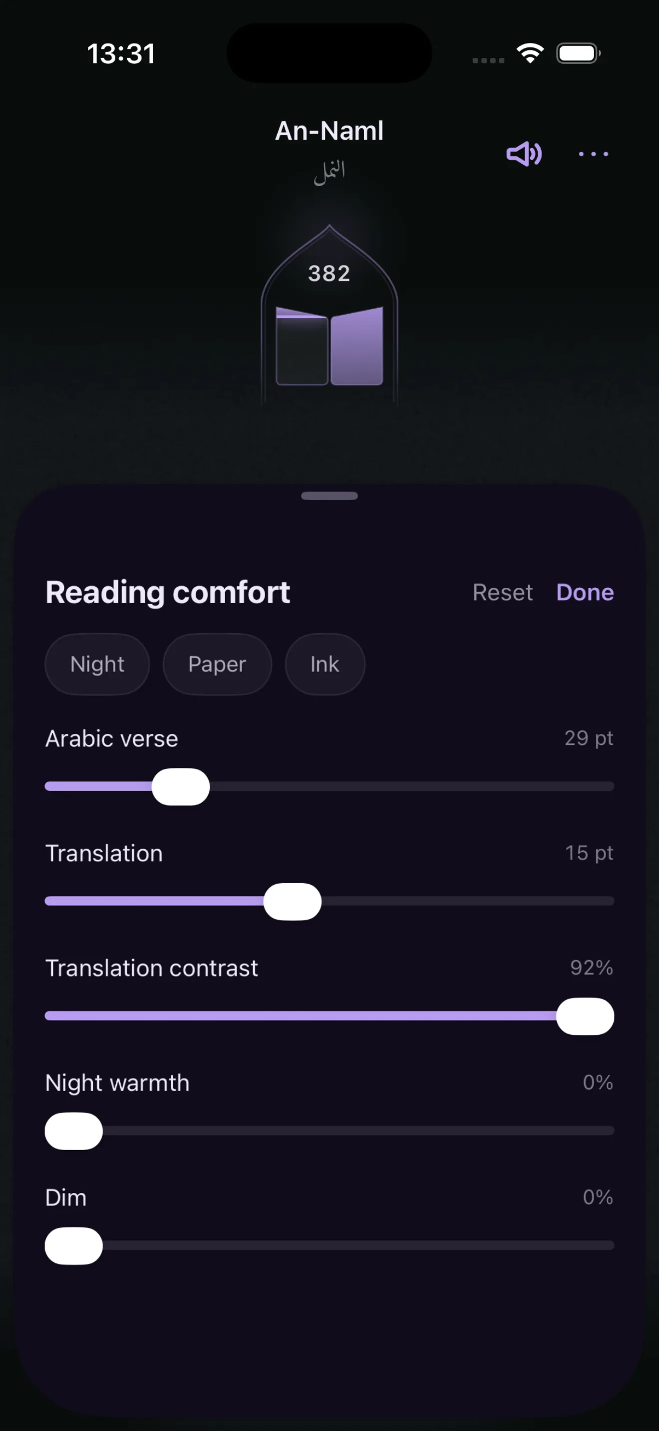 Read in comfort, day or night