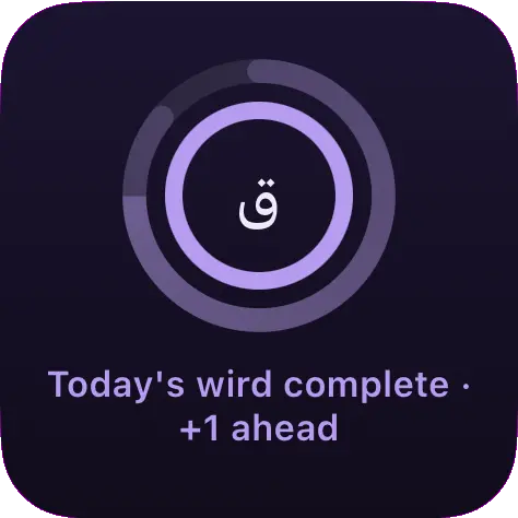 Your progress, on your Home Screen